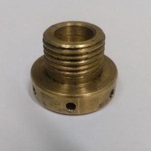 NIPLE DE VÁCUO 1/2 BSP X1"1/4X22 C/FUROS LATÃO